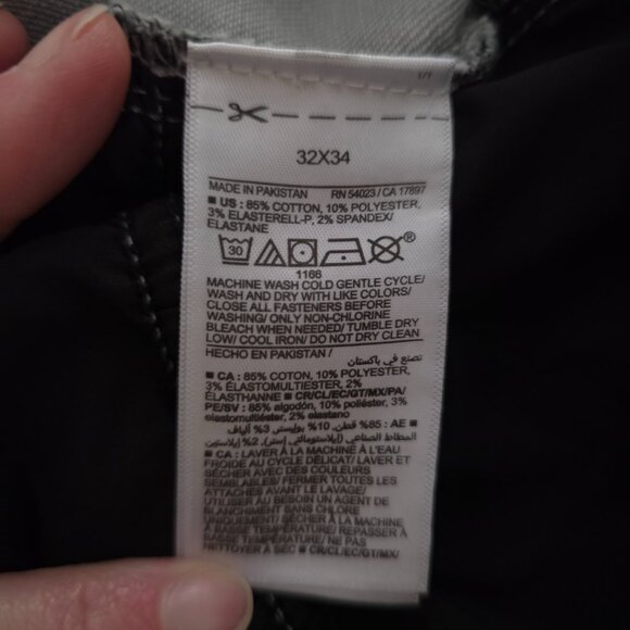 Old Navy 360 Stretch Men's Gray Slim Jeans 32x34 - Picture 4 of 6